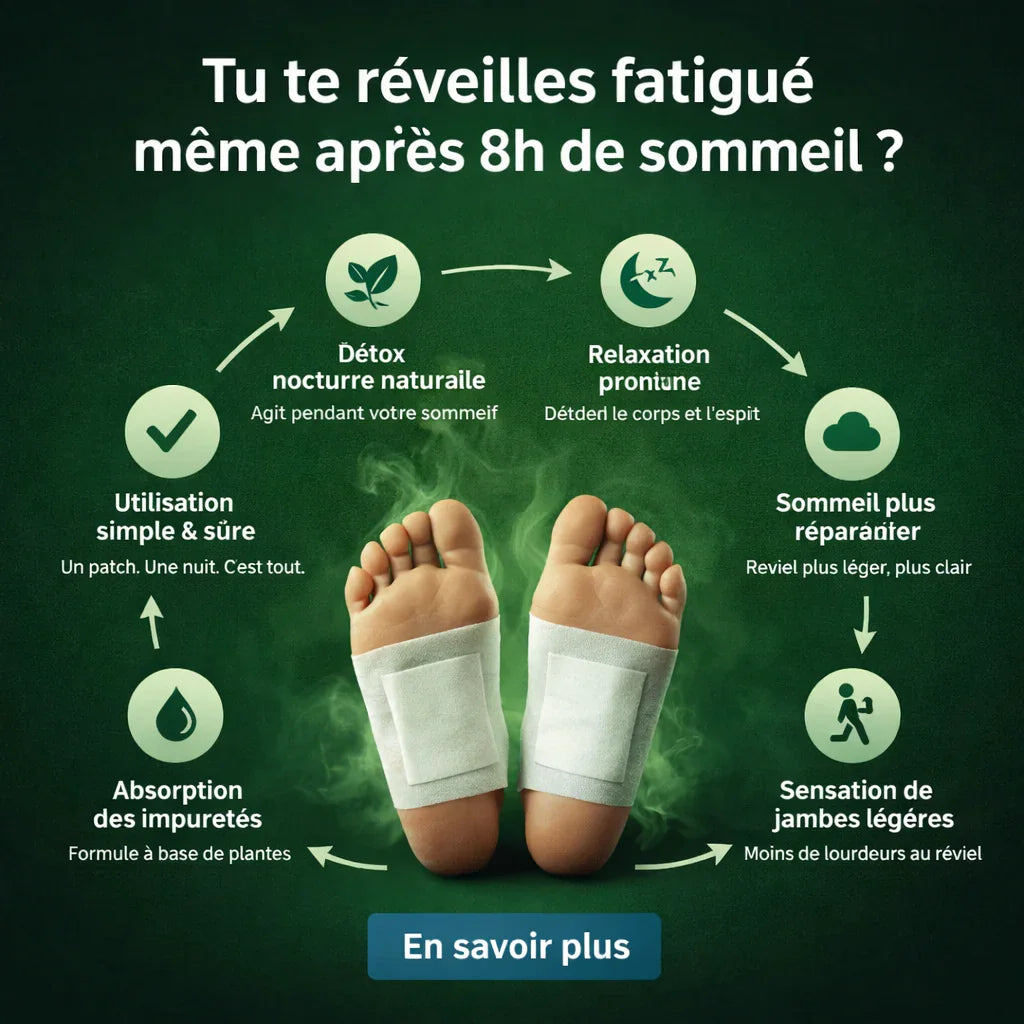 Purifie ton corps. Éliminez Toxines & Douleurs Pendant Votre Sommeil vibrashop